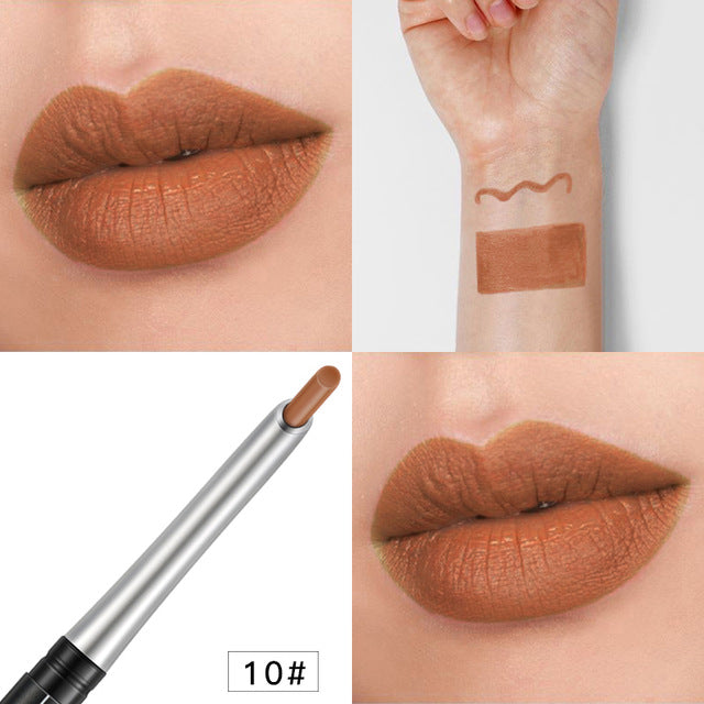 Professional Matte Lipstick Lip Liner Pencil Set