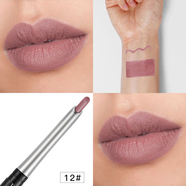 Professional Matte Lipstick Lip Liner Pencil Set