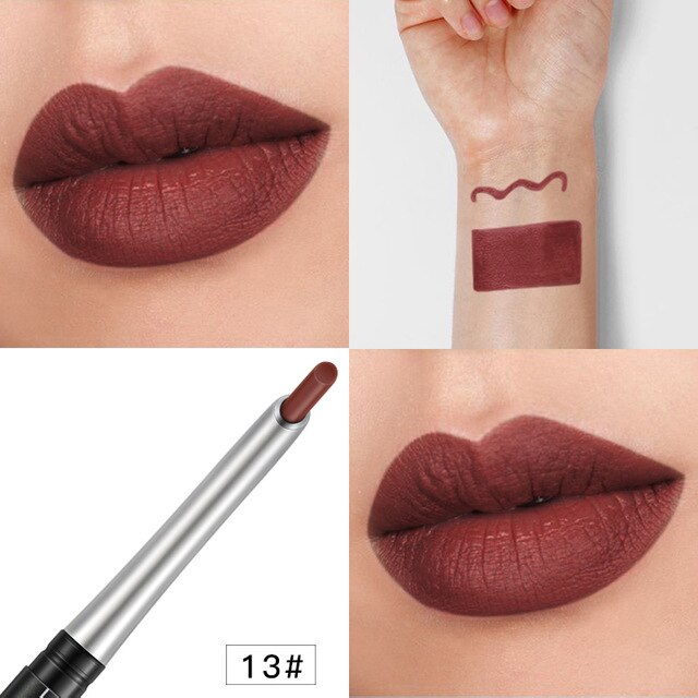 Professional Matte Lipstick Lip Liner Pencil Set
