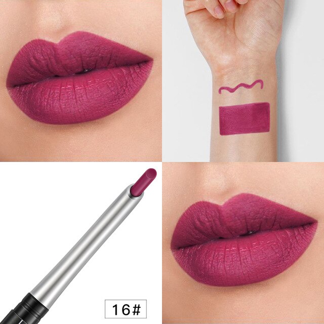 Professional Matte Lipstick Lip Liner Pencil Set