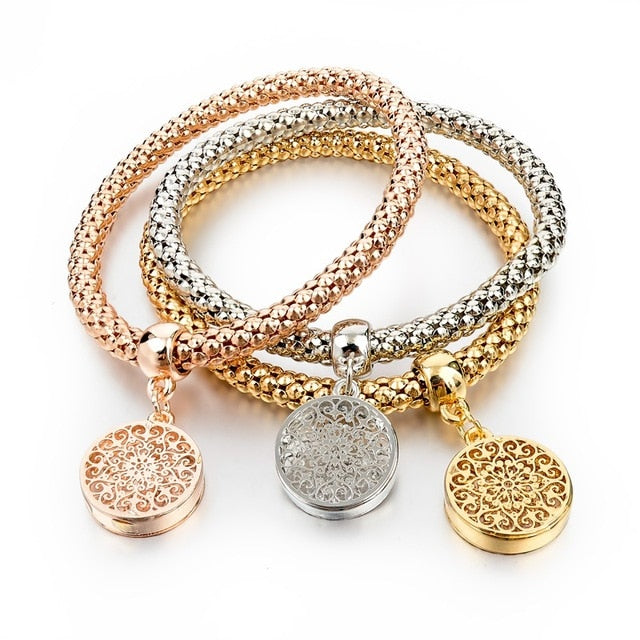 Austrian Rhinestones Gold Color Tree of Life