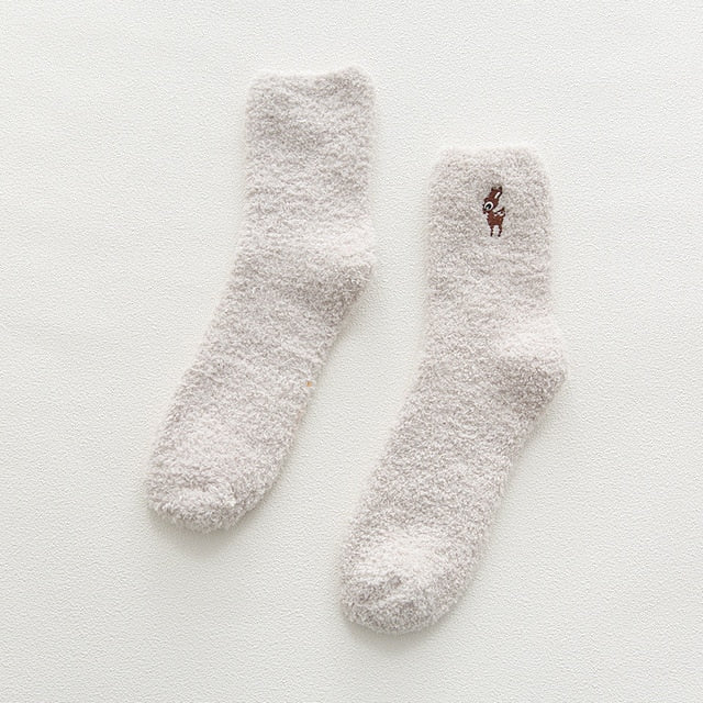 Embroidery CAT Deer Thickening women cotton
