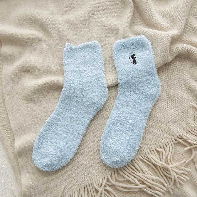 Embroidery CAT Deer Thickening women cotton