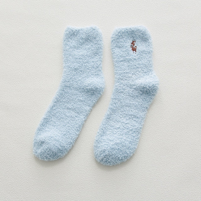 Embroidery CAT Deer Thickening women cotton