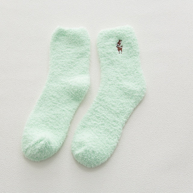 Embroidery CAT Deer Thickening women cotton