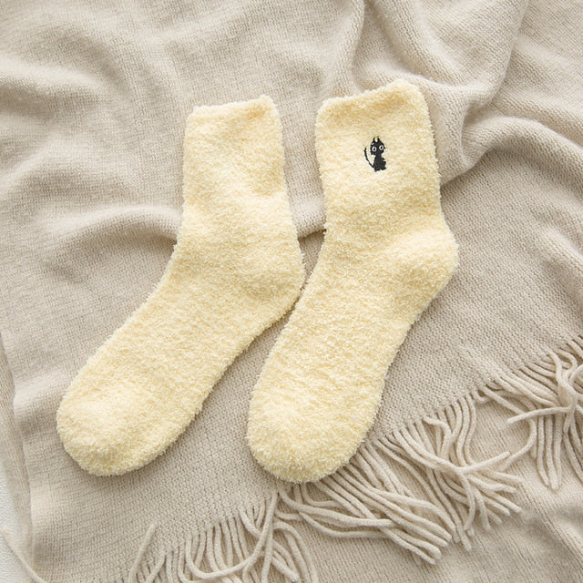 Embroidery CAT Deer Thickening women cotton