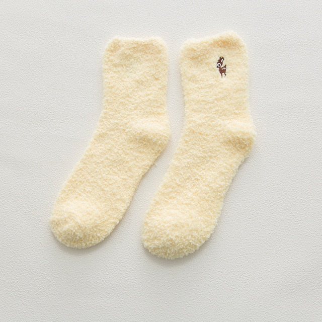 Embroidery CAT Deer Thickening women cotton