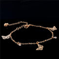 Butterfly charm anklet bracelet for women