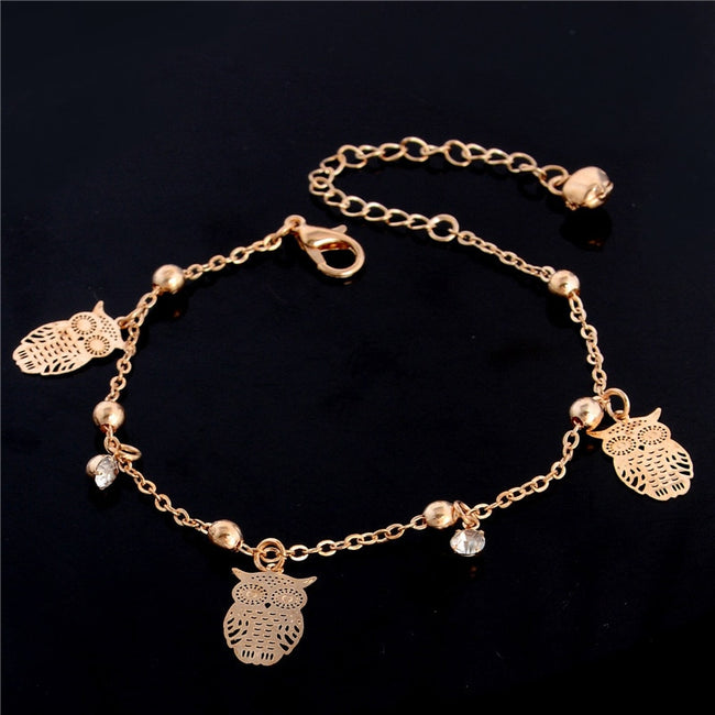 Butterfly charm anklet bracelet for women