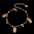 Butterfly charm anklet bracelet for women