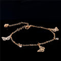 Butterfly charm anklet bracelet for women