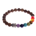Natural Wood Beads Bracelets Men Black