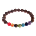 Natural Wood Beads Bracelets Men Black