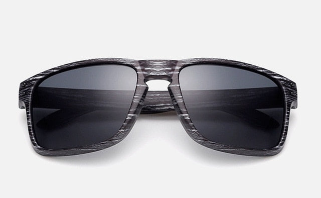 Wood Grain Sunglasses Men Vintage Eyewear