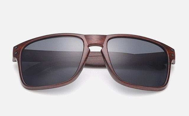 Wood Grain Sunglasses Men Vintage Eyewear