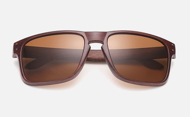 Wood Grain Sunglasses Men Vintage Eyewear