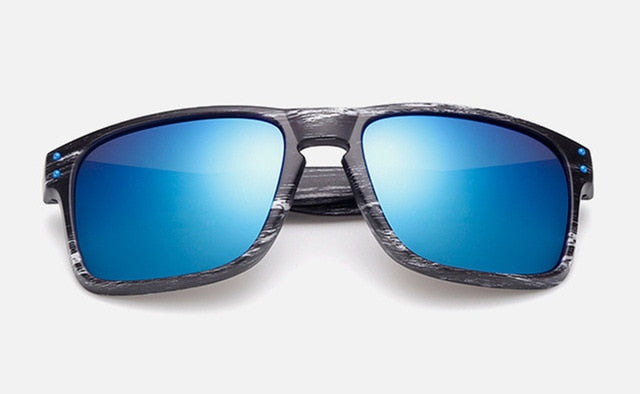 Wood Grain Sunglasses Men Vintage Eyewear