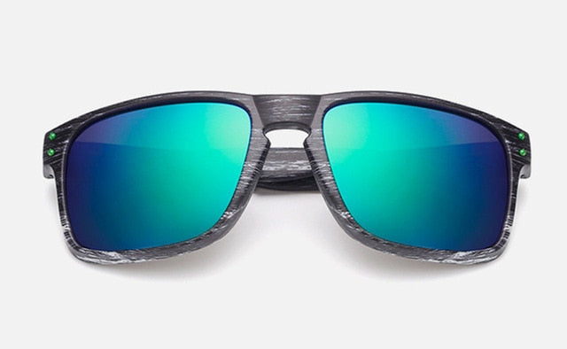 Wood Grain Sunglasses Men Vintage Eyewear