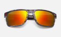 Wood Grain Sunglasses Men Vintage Eyewear