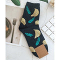 Pattern Art Socks Women Korean Animal Cactus