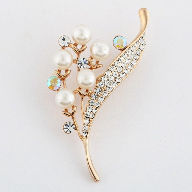Fashion Jewelry Vintage Gold Brooch Pins Austria