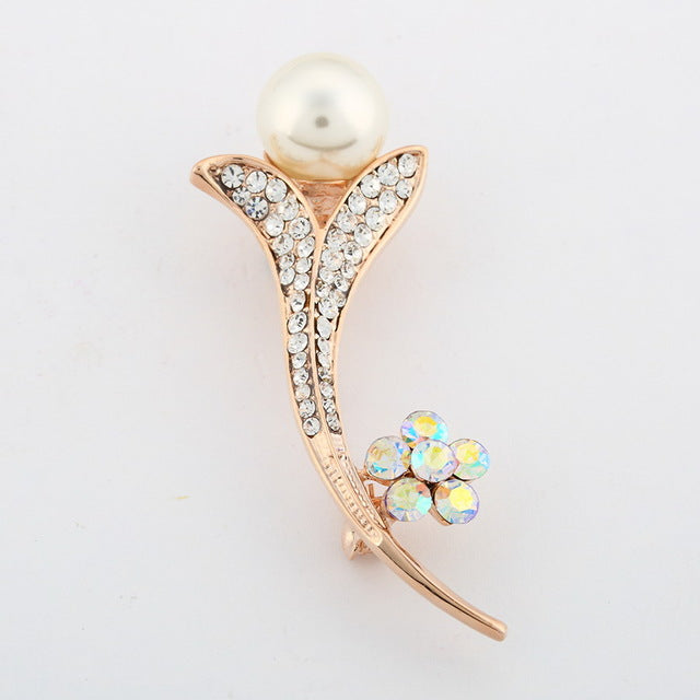 Fashion Jewelry Vintage Gold Brooch Pins Austria