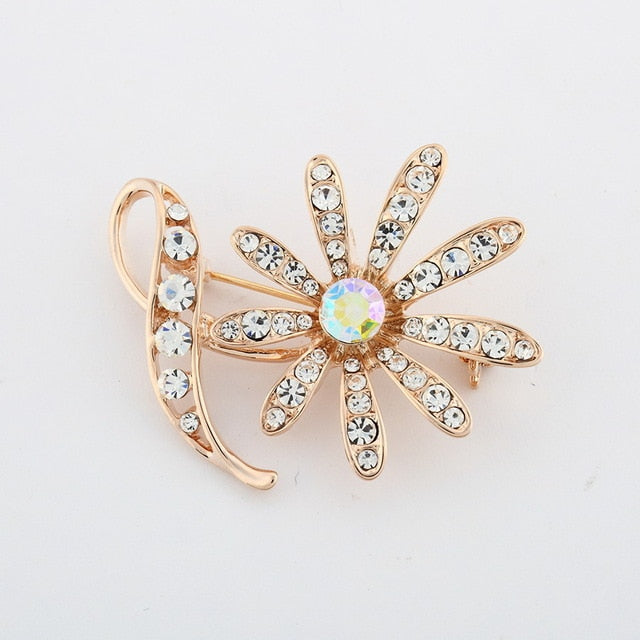 Fashion Jewelry Vintage Gold Brooch Pins Austria