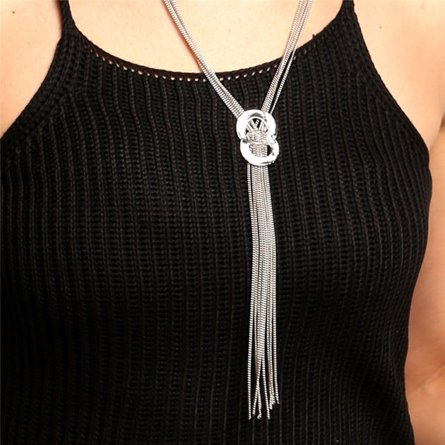 Sweater Accessories Round Circle Long Tassel