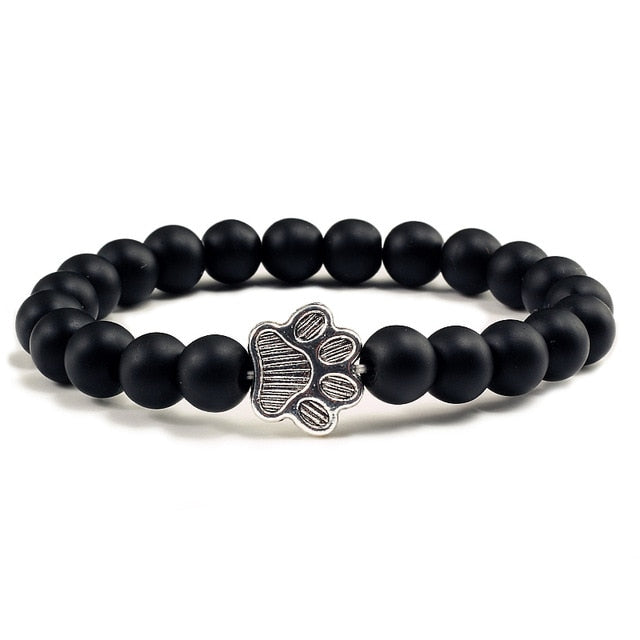 Natural Matte Black Lava Volcanic Stone Paw