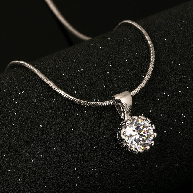 Double Fair Unique Crown Cubic Necklaces
