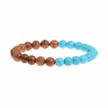 Natural Wood Beads Bracelets Men Black