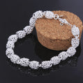 Silver color Jewelry Hollow Out Bead Bracelet Fashion