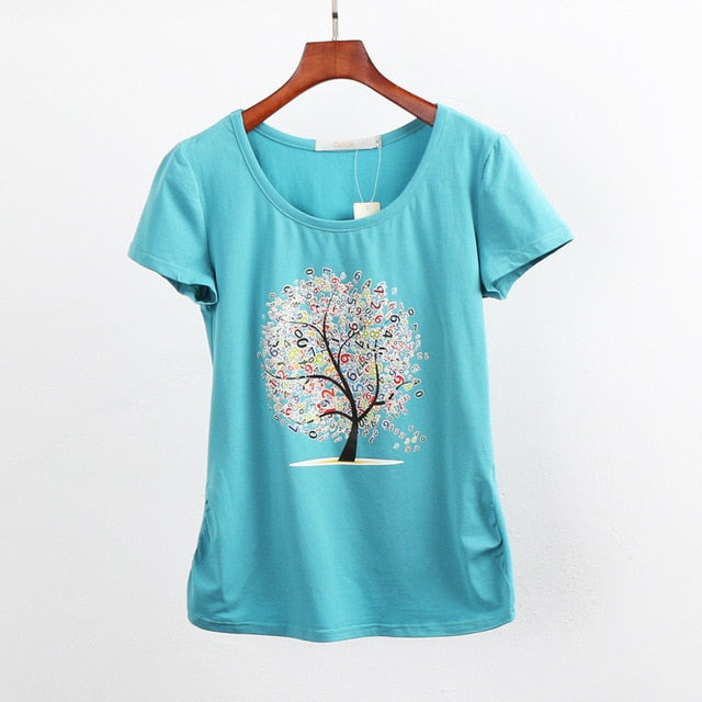 T-shirt female casual shirts t shirt women clothes