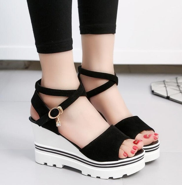 Sandals wild simple shoes shook with students