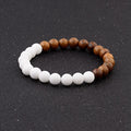 Natural Wood Beads Bracelets Men Black
