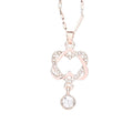 Elegant Necklace Gold Silver Chain Crystal