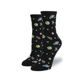 Women Cute Cartoon Space Socks Cotton Alien