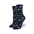 Women Cute Cartoon Space Socks Cotton Alien