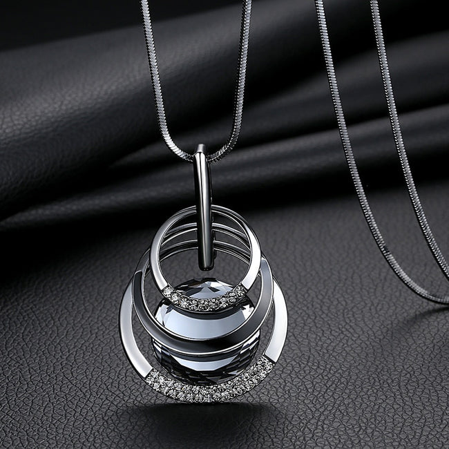 Crystal Women Necklaces & Pendants Silver