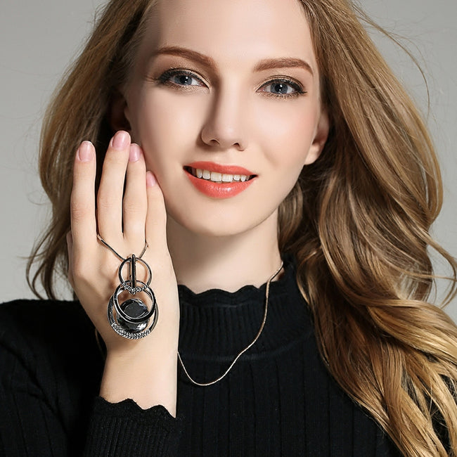 Crystal Women Necklaces & Pendants Silver