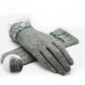 Autumn Winter Fashion Ladies Cashmere Gloves