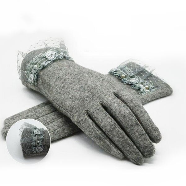 Autumn Winter Fashion Ladies Cashmere Gloves