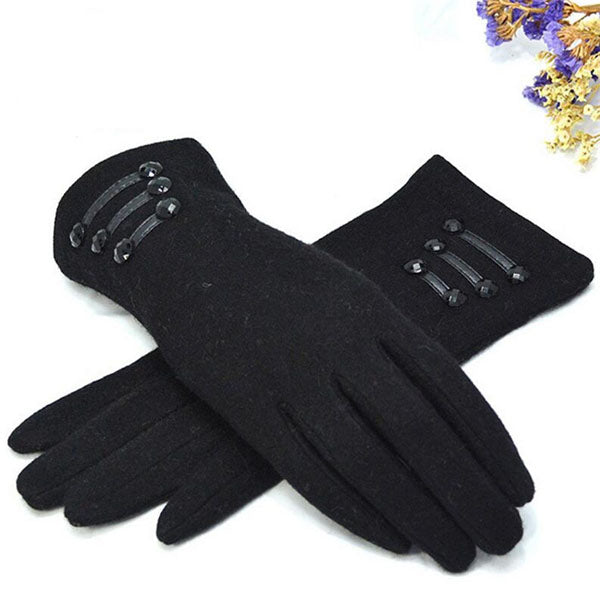 Autumn Winter Fashion Ladies Cashmere Gloves