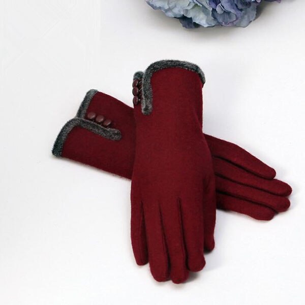 Autumn Winter Fashion Ladies Cashmere Gloves