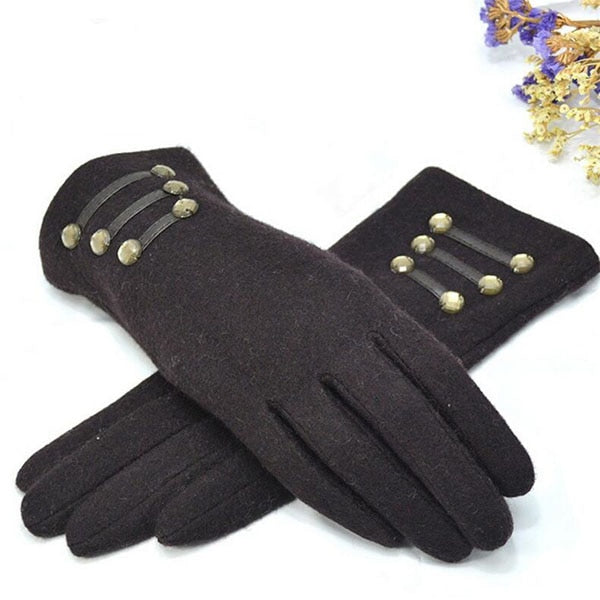 Outdoor Cashmere Gloves Warm Inverted Mitten