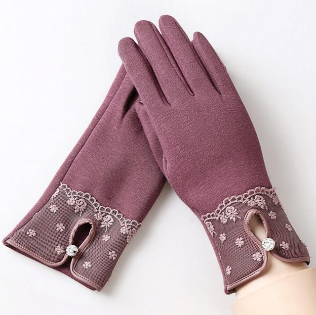 Outdoor Cashmere Gloves Warm Inverted Mitten