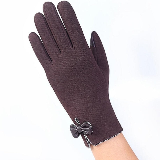 Outdoor Cashmere Gloves Warm Inverted Mitten