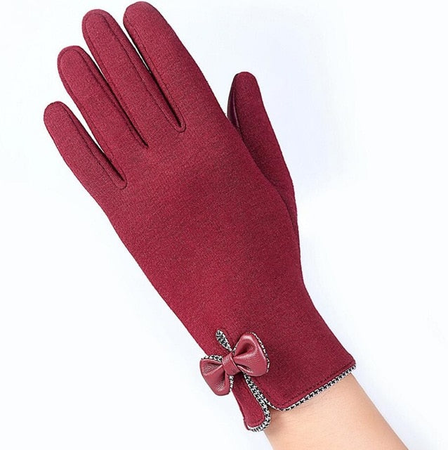 Outdoor Cashmere Gloves Warm Inverted Mitten