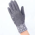 Outdoor Cashmere Gloves Warm Inverted Mitten