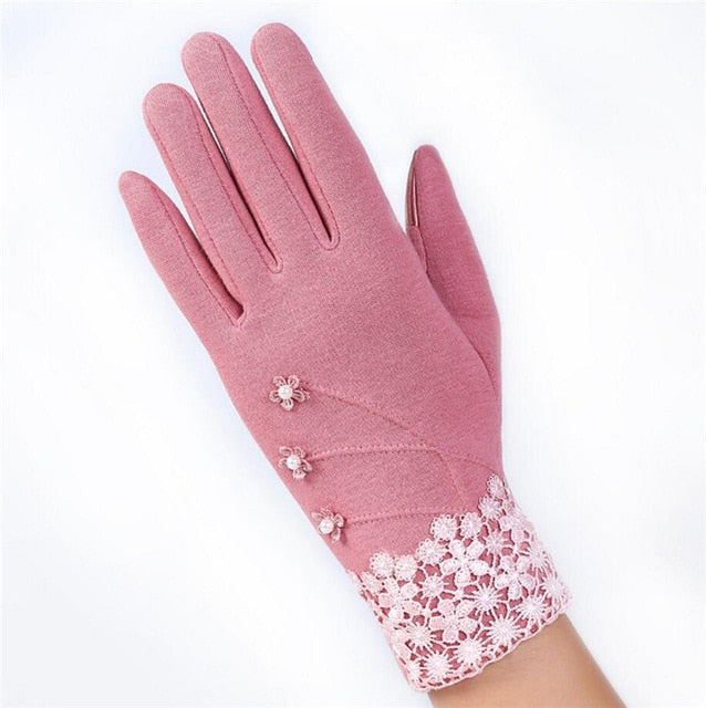 Outdoor Cashmere Gloves Warm Inverted Mitten
